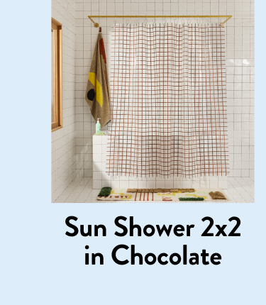 sun shower 2x2 in chocolate
