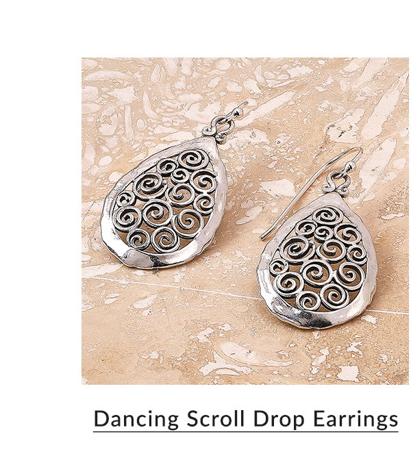 Dancing Scroll Drop Earrings