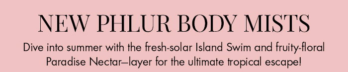 New Phlur Body Mists