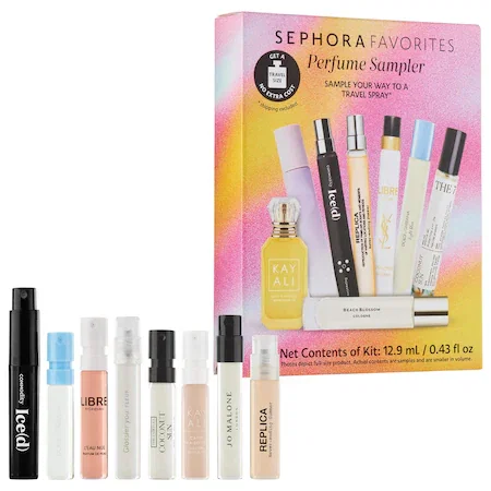 Summer Scents Travel Spray Perfume Sampler Set w/ Redeemable Voucher