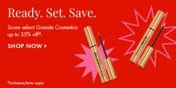 Score select Grande Cosmetics up to 35% off