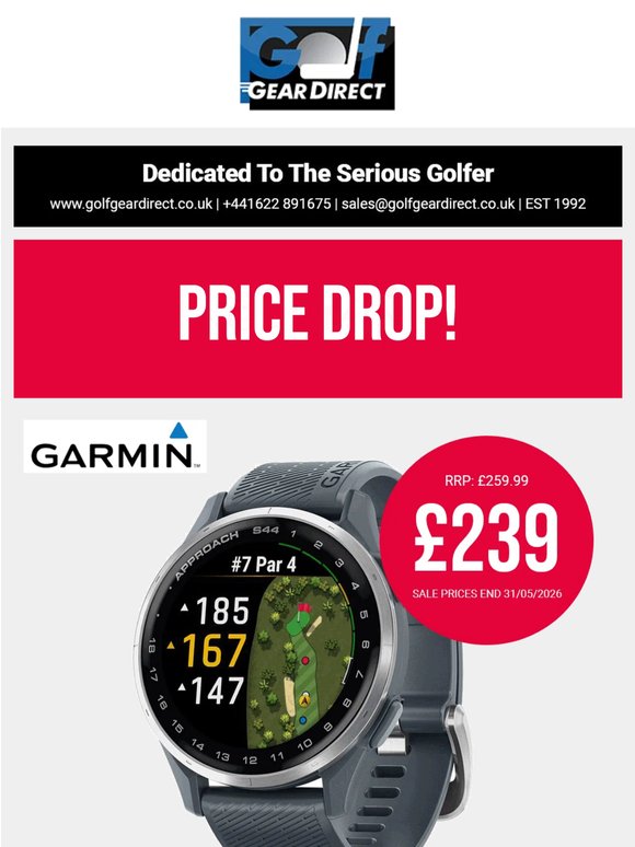 ⬇️ | Garmin Price Drop! - ⏰ Ends 31/05/26