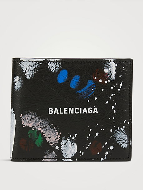 Cash Square Folded Wallet In Painter's Shirt Artwork