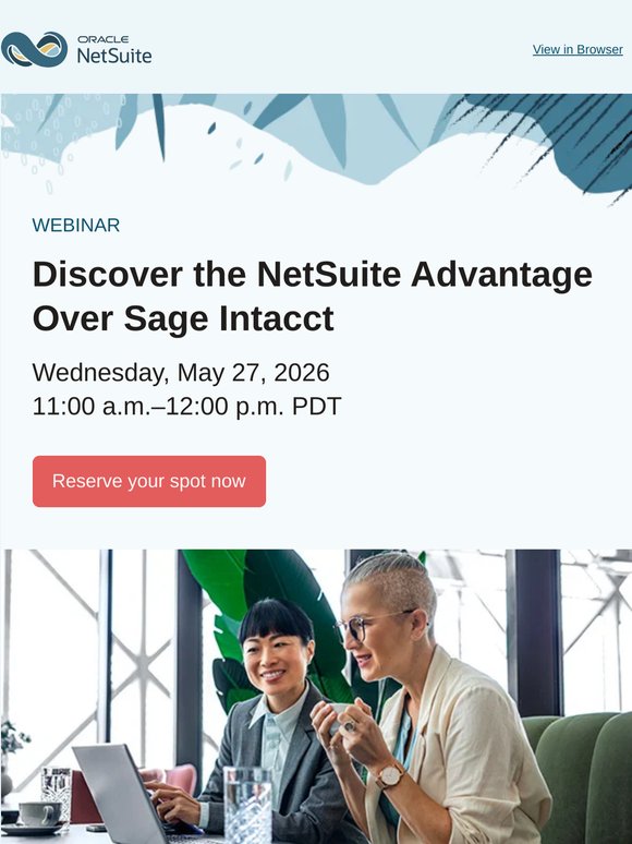 Discover the NetSuite Advantage Over Sage Intacct