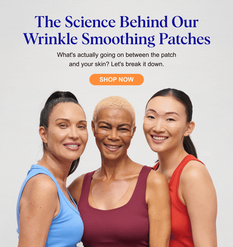 The Science Behind Our Wrinkle Smoothing Patches. What's actually going on between the patch and your skin? Let's break it down.  ➡️ SHOP NOW