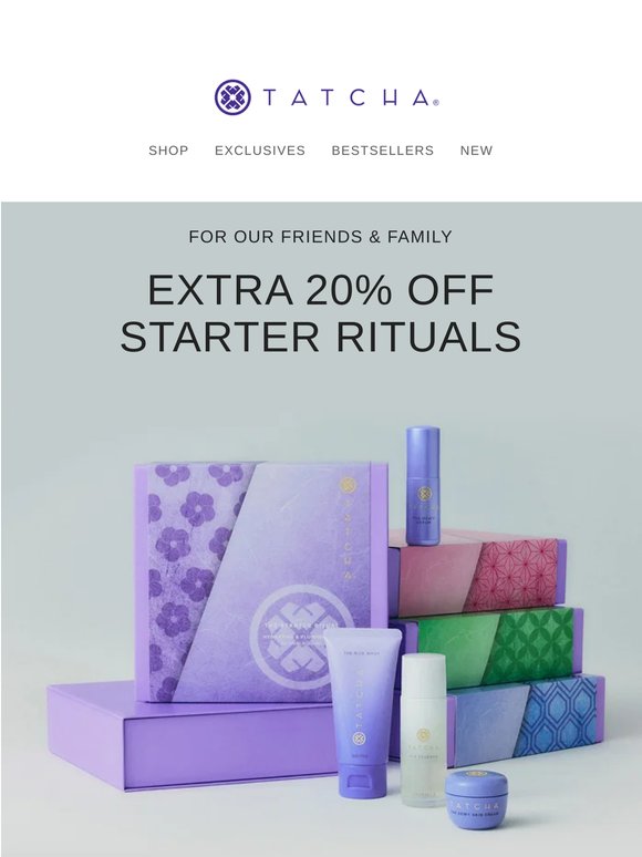 Try a complete ritual with an extra 20% off