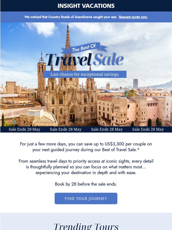Final days for exceptional summer savings