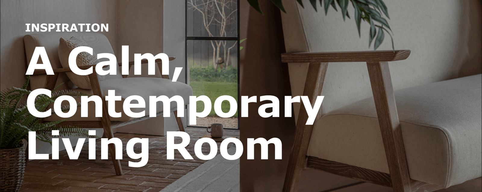 calm contemporary living room