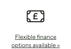 Flexible finance options available