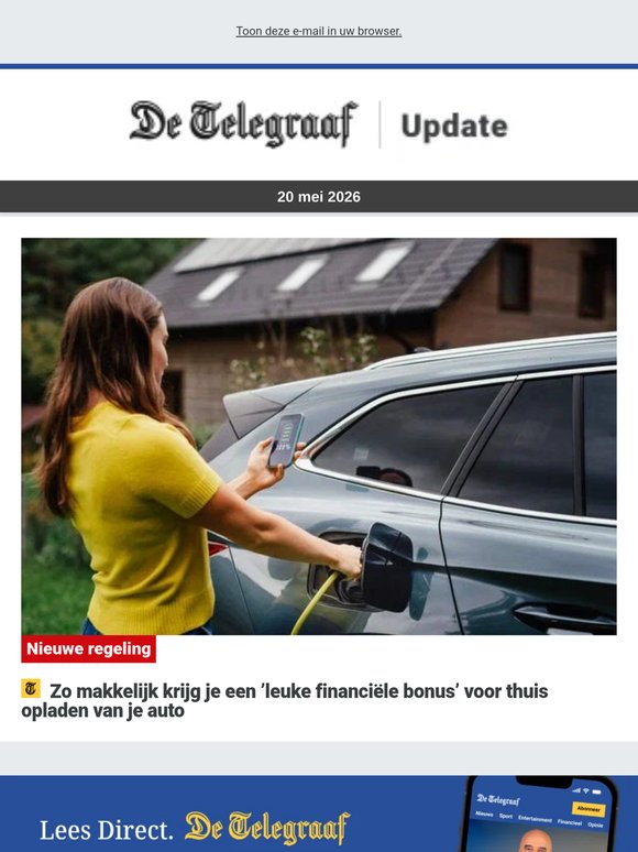 Nieuwe regeling: zo makkelijk krijg je ’leuke financiële bonus’ voor thuis opladen van je auto