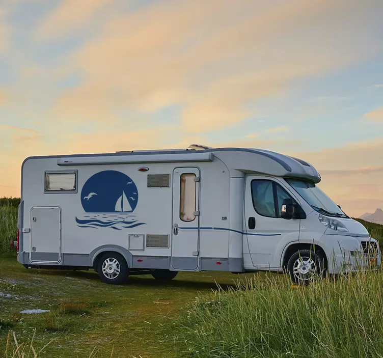 Vinilo autocaravana hogar camper