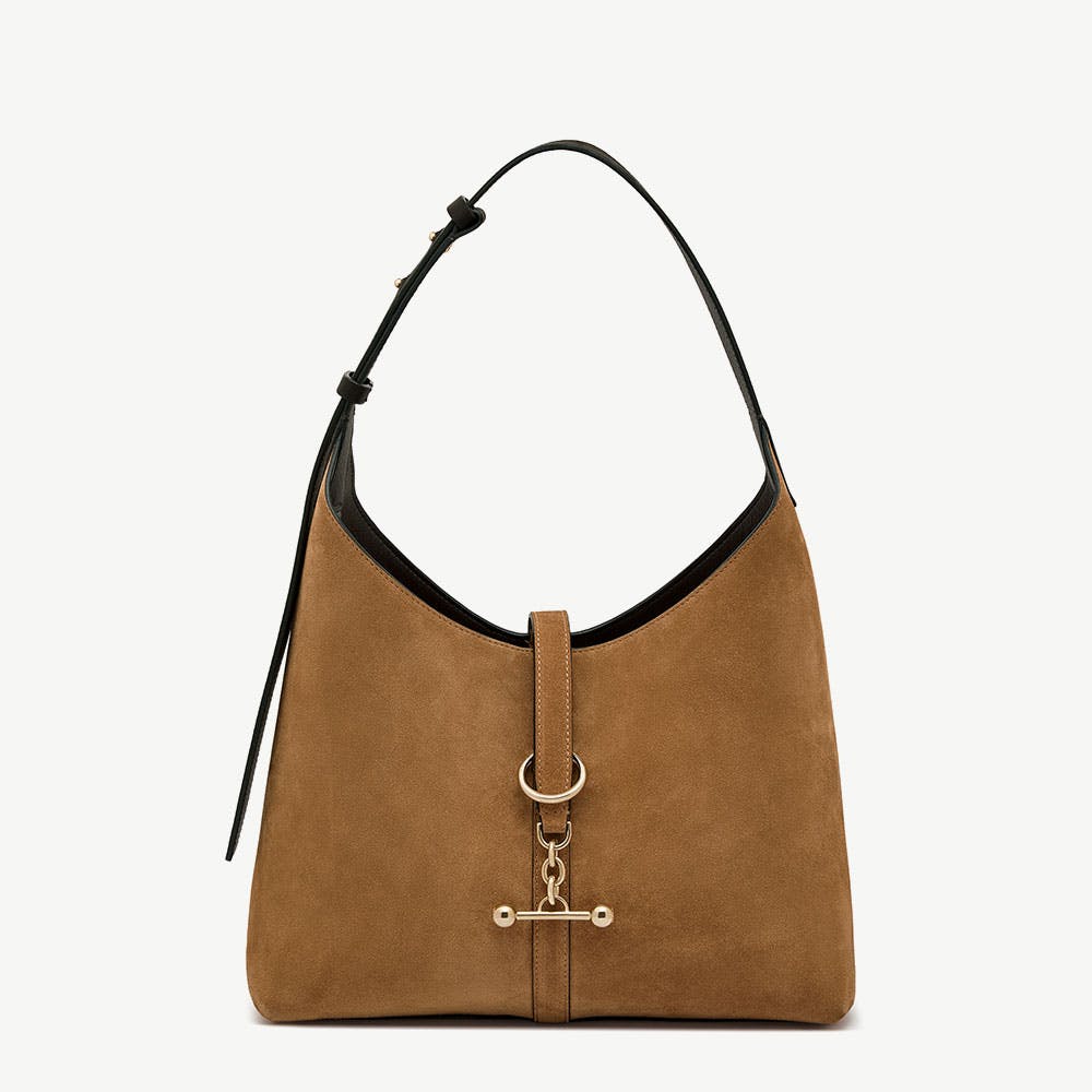 Image of Kite Hobo - Toffee Suede/Espresso