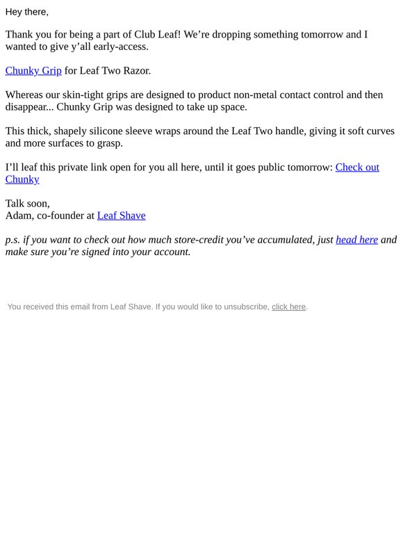 Club Leaf early access 🎫