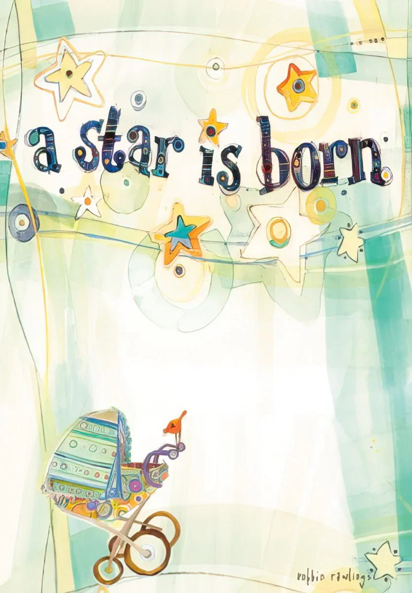 Image of A star is born New Baby Card