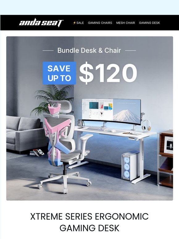 💰 Get more for less. Desk + Chair bundles from $588.