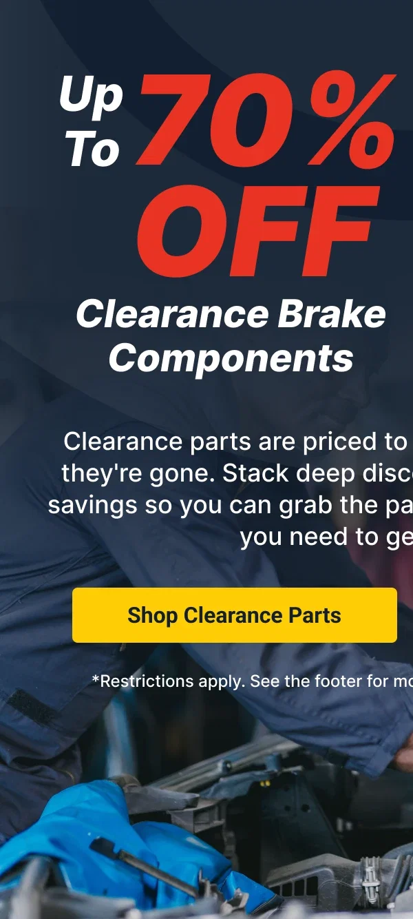 Up To 70% OFF Clearance Brake Components