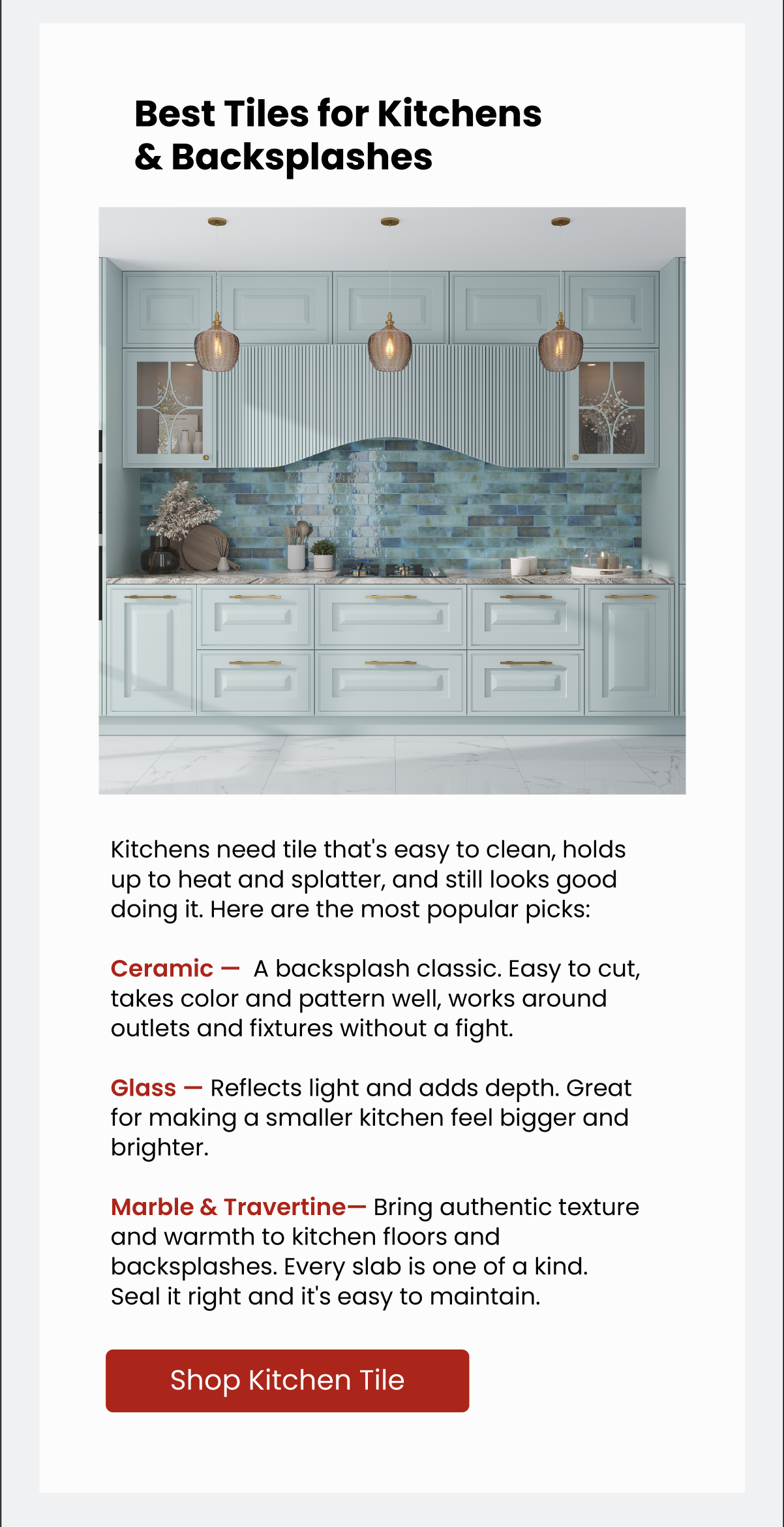 Shop Kitchen Tile 