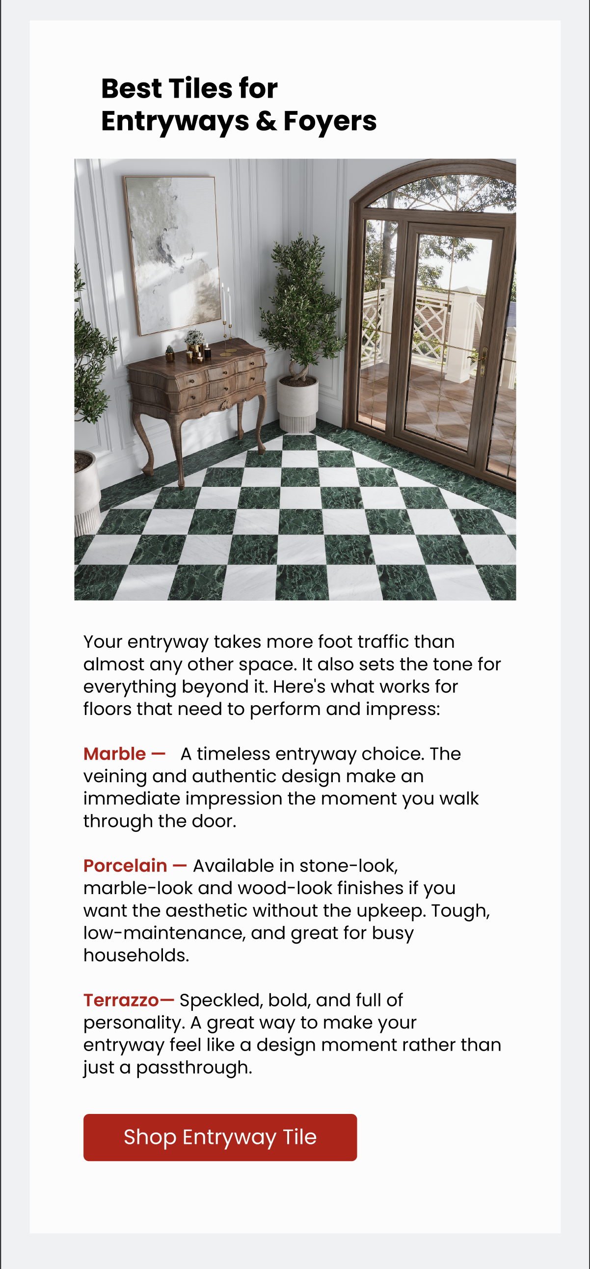 Shop Entryway Tile