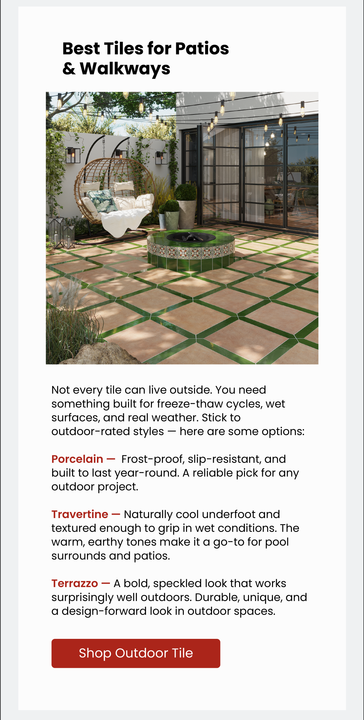 Shop Outdoor Tile 