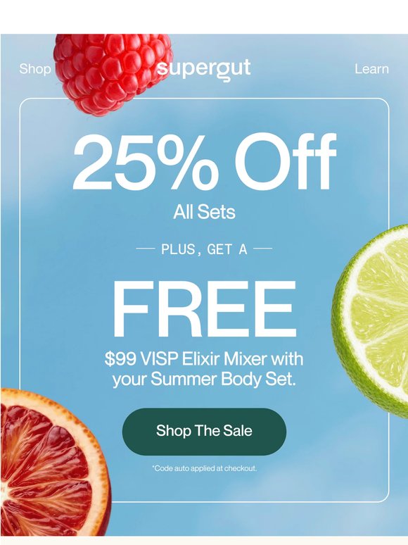 25% off our newest launch is still here 📢