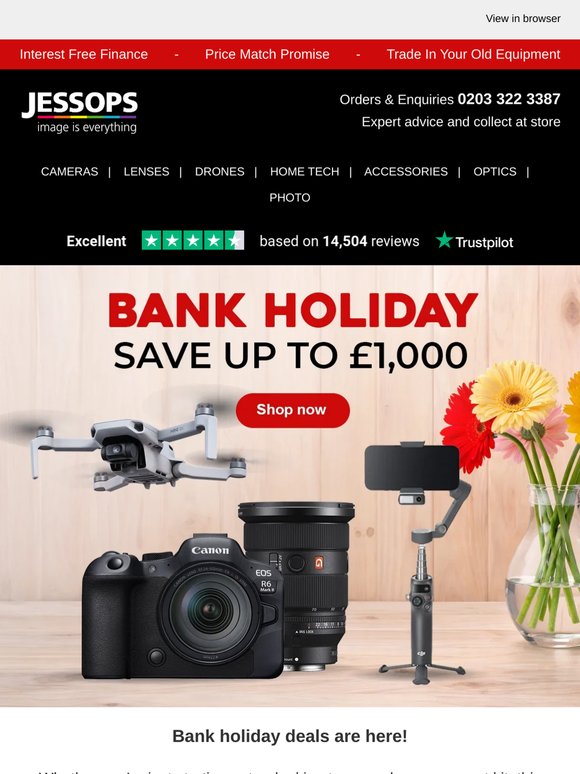 🥳 Enjoy savings up to £1,000 this bank holiday!