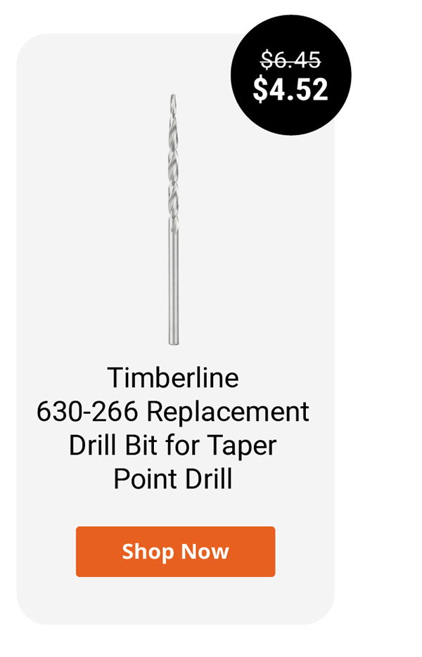 Timberline 630-266 Replacement Drill Bit for Taper Point Drill
