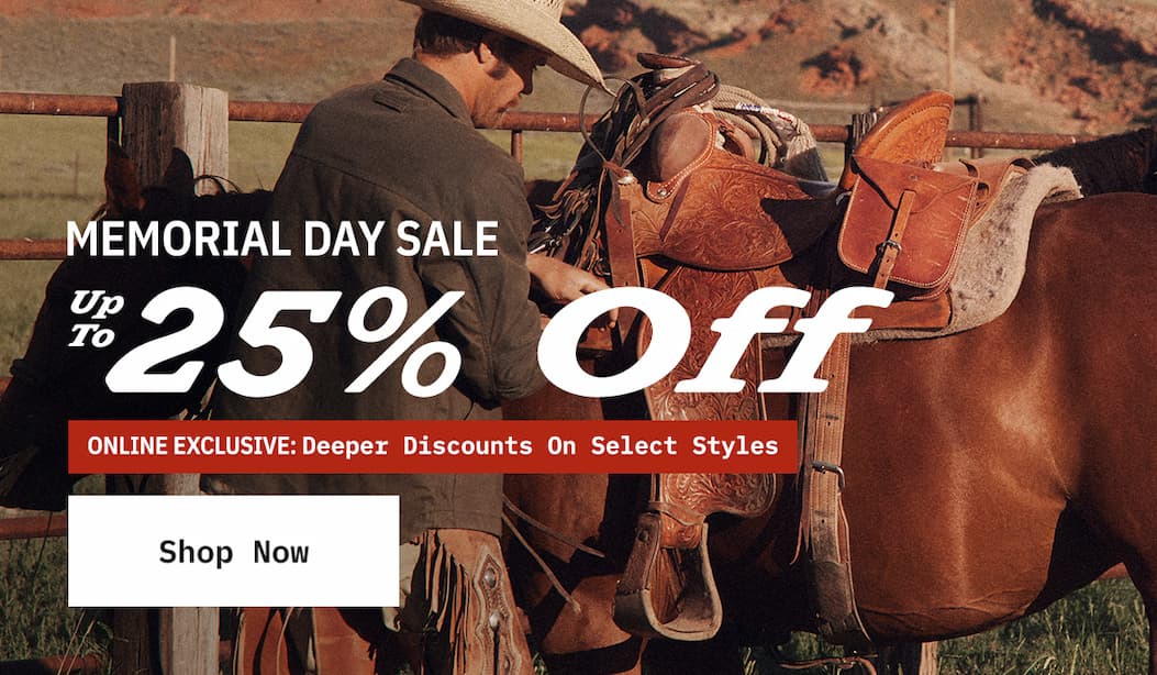 Memorial Day Sale. Up to 25% Off. Shop Now. 