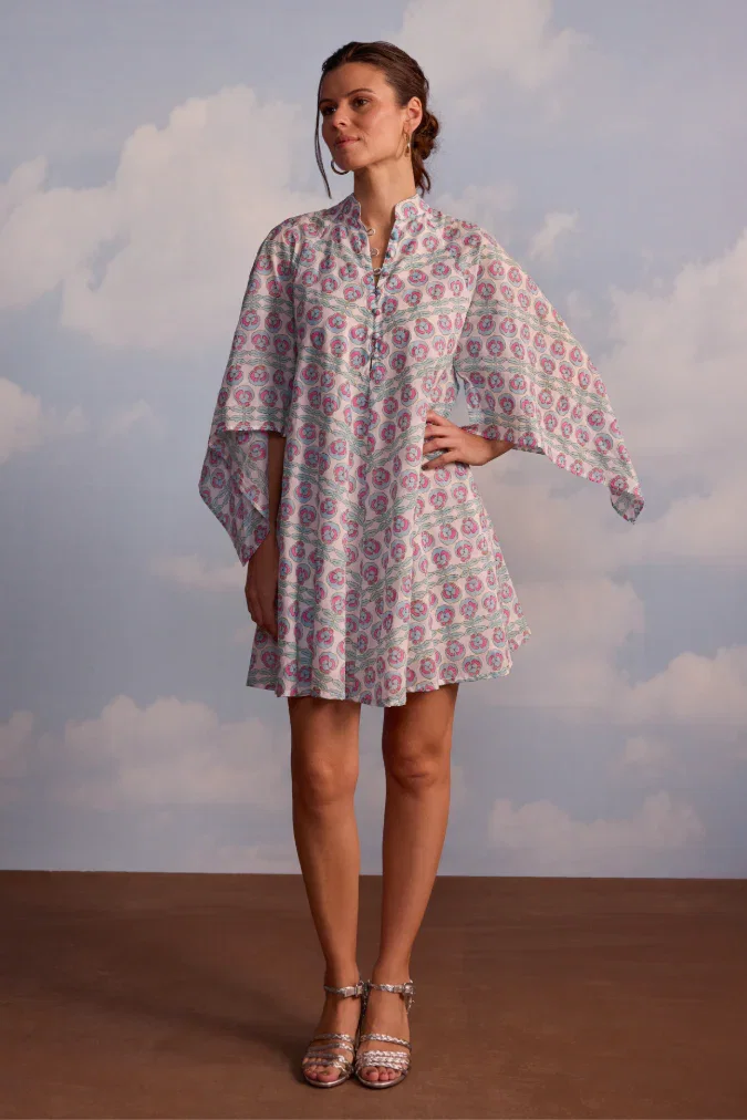 Image of Julia Dress in Pansy Print