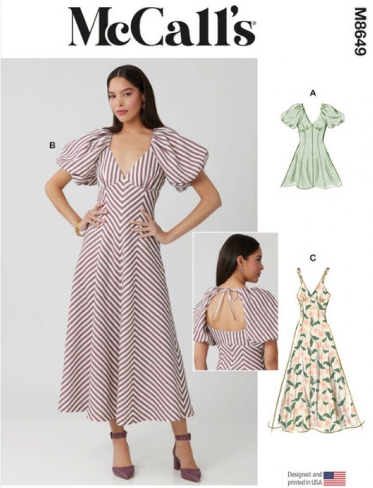 McCalls Paper Sewing Pattern 8649