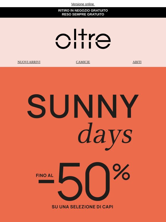 SUNNY DAYS | Fino al -50% ☀️