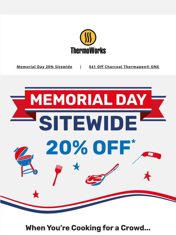 Memorial Day Sitewide Starts Today!
