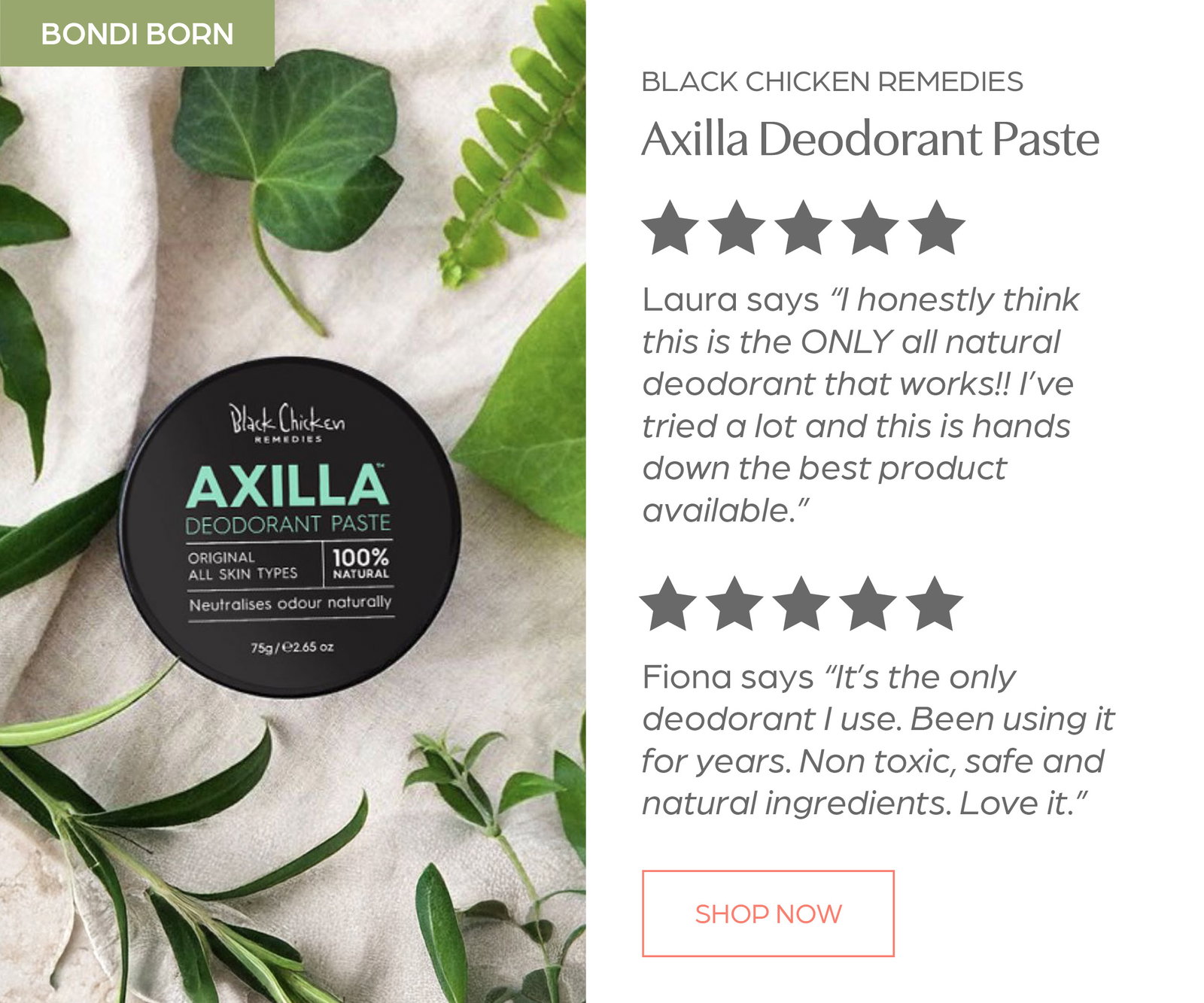 Save 15% off Black Chicken Remedies Axilla Deodorant Paste - Original