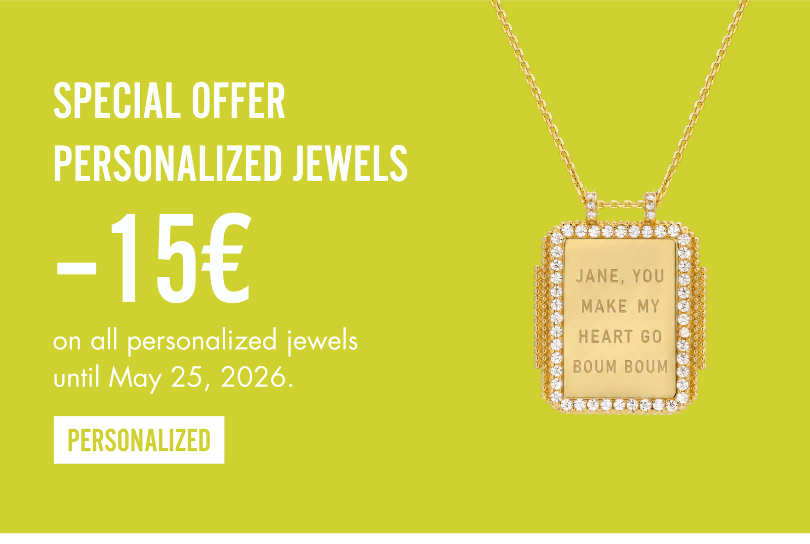 Special Offer — Personalized Jewels