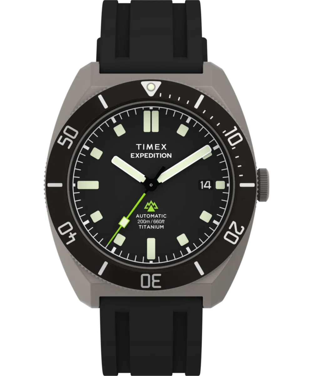 Image of Expedition® Pioneer Titanium Automatic 41mm HNBR Synthetic Rubber Strap Watch