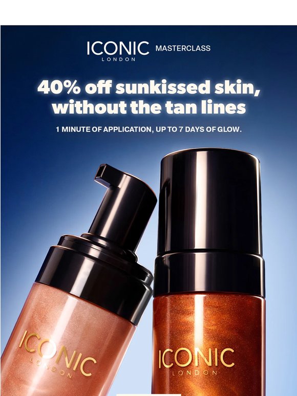 Your heatwave-ready glow, now 40% off