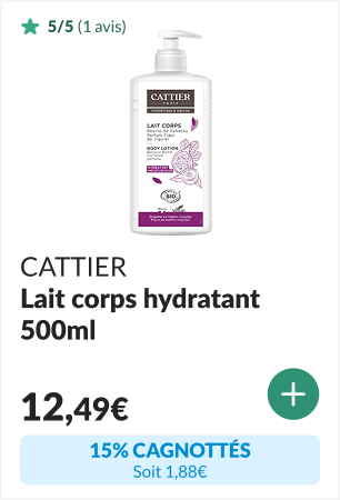 15% cagnottés sur le Lait Corps Hydratant 500ml
