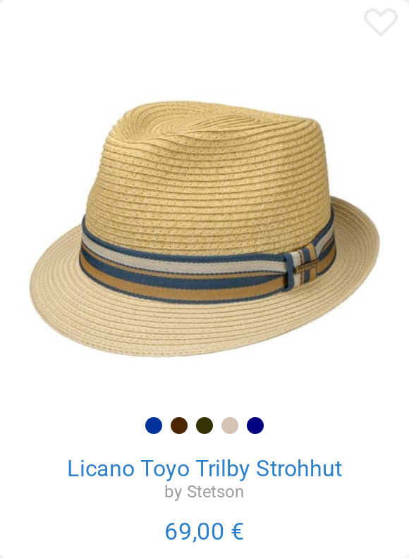 Licano Toyo Trilby Strohhut by Stetson