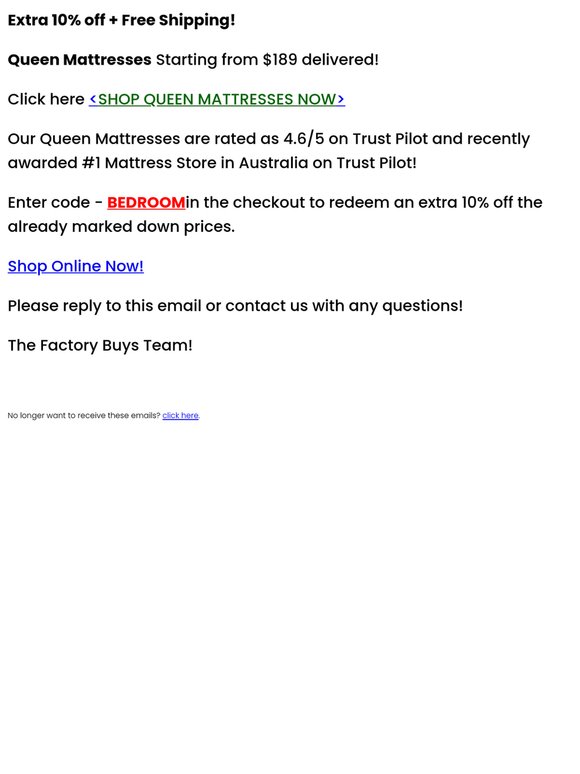 Queen Mattresses From $189 ⚠️ Free Delivery ⚠️ Australia's #1 on Trustpilot