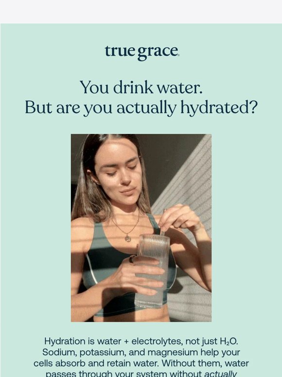 Hydration Isn't Just Water... 💧