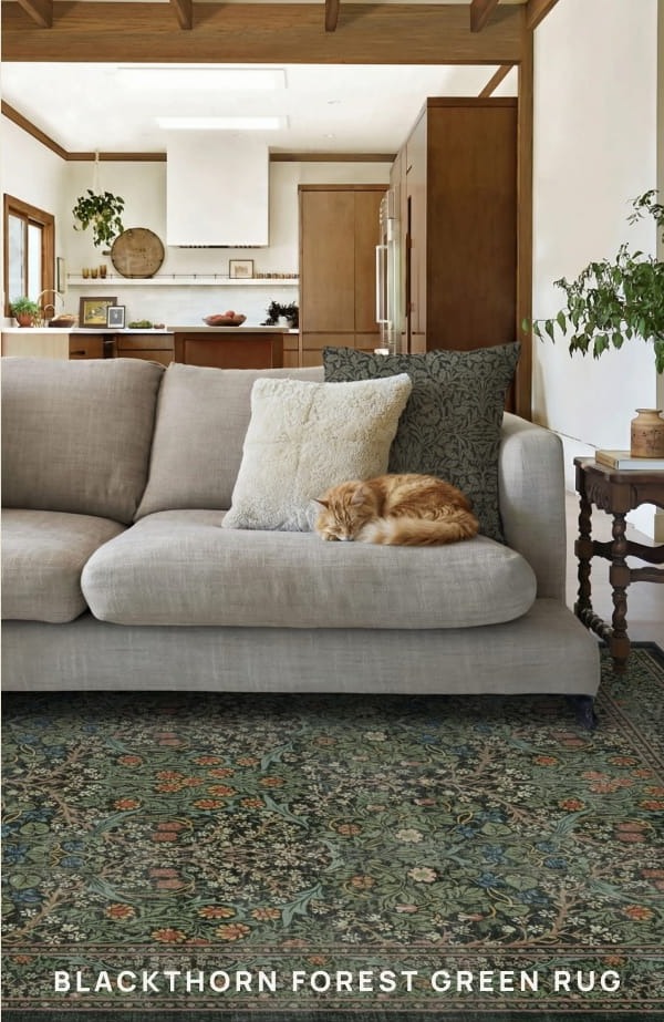 Blackthorn Forest Green Rug