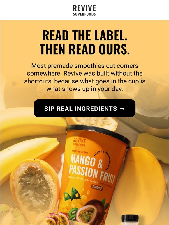 Read The Label. Then Read Ours.