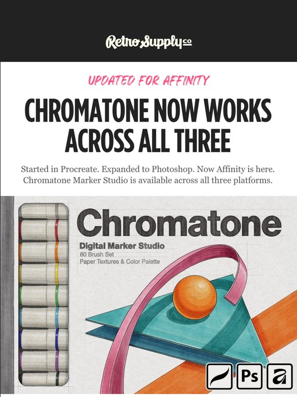 Chromatone Is Now Available for Procreate, Photoshop & Affinity