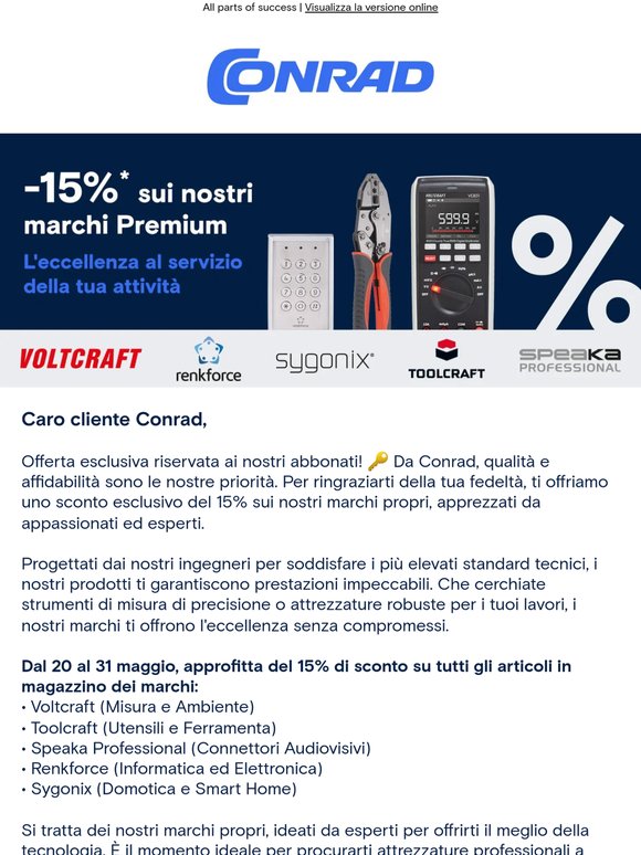 -15%: Passa al livello superiore con i nostri marchi Premium!