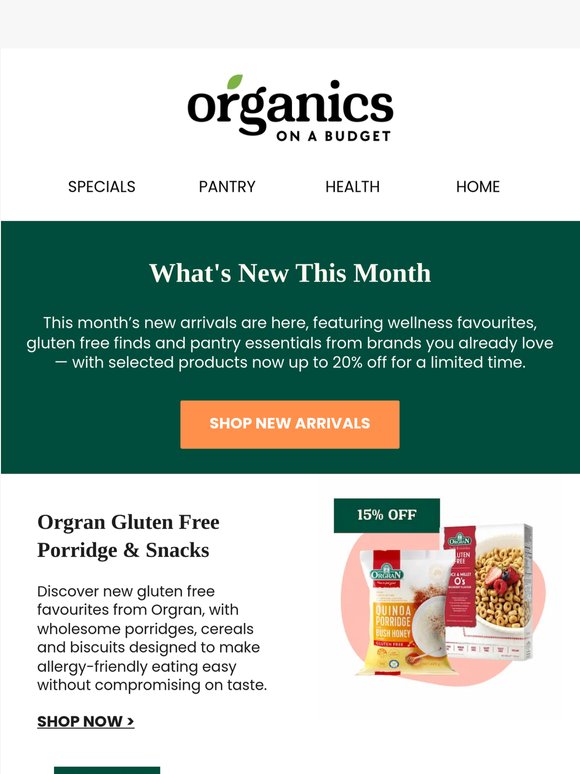 New In & On Sale This Month