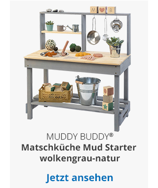  MUDDY BUDDY®   Matschküche Mud Starter wolkengrau-natur