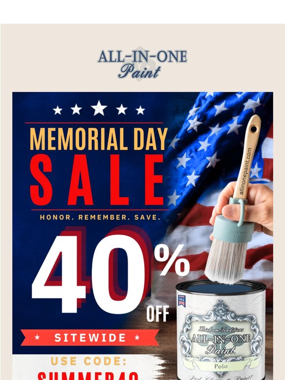 ☀️ Summer Sale Starts Now — 40% Off Sitewide