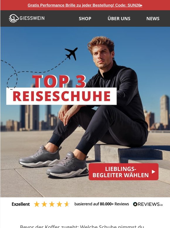 Top 3 Reiseschuhe – plus unser Geheimtipp ✈️