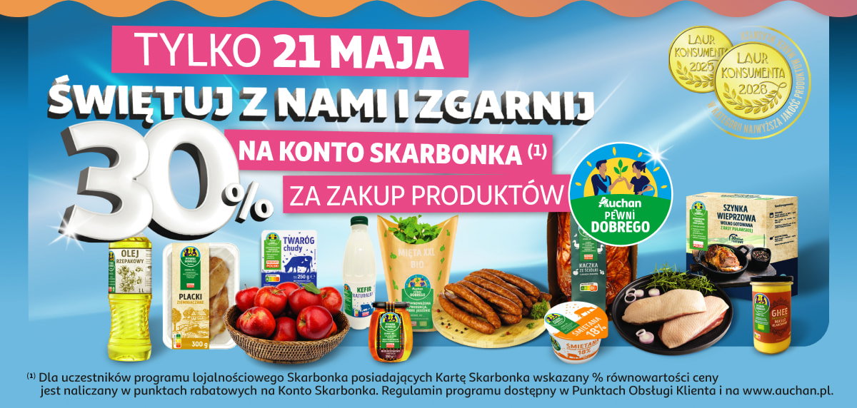 Zgarnij 30% na konto skarbonka