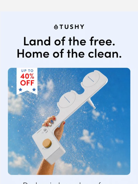Up to 40% off bidets!
