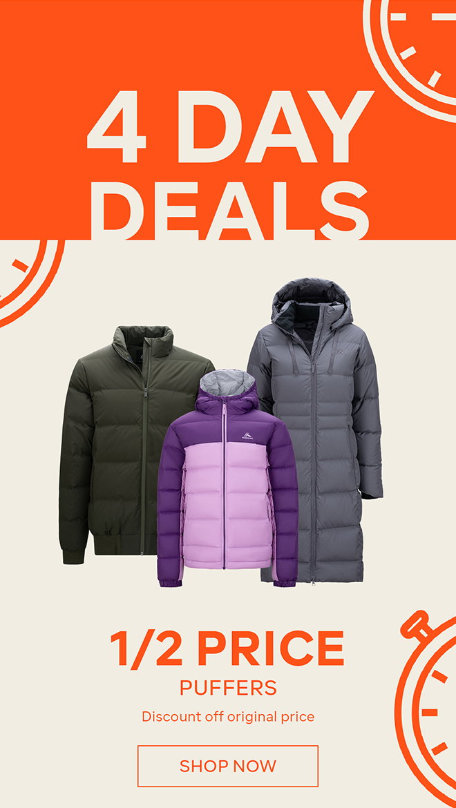 1/2 Price Puffers
